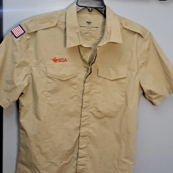 Boy Scouts BSA Uniform Short Sleeve Shirt, Khaki Size XLarge - Picture 4 of 8